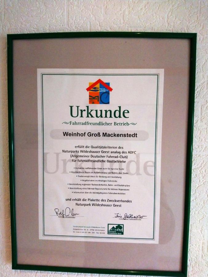 Отель Weinhof Gross Mackenstedt 4*